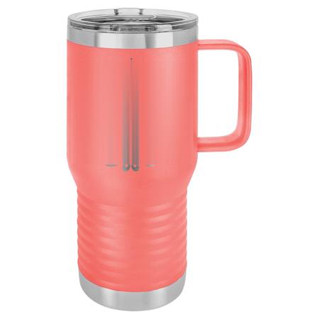 Polar Camel 20 oz. Travel Mug - Coral