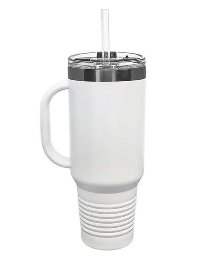 Polar Camel 40 oz. Straw Lid Mug - White