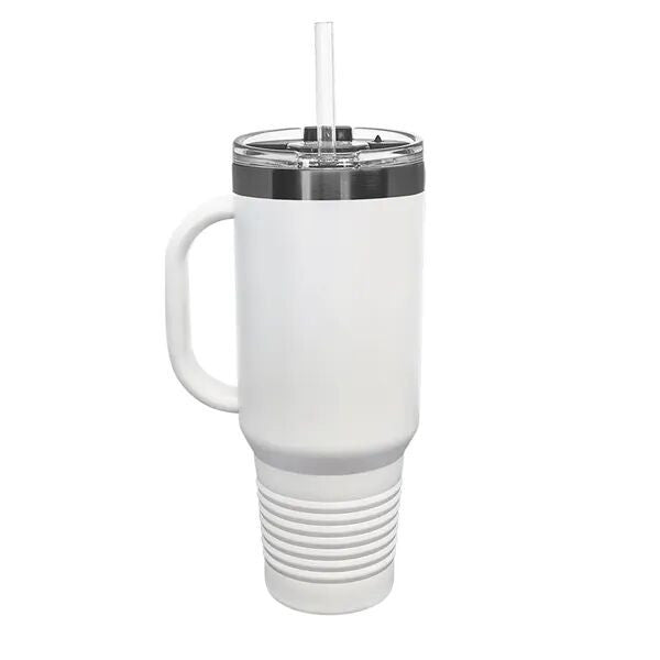 Polar Camel 40 oz. Straw Lid Mug - White